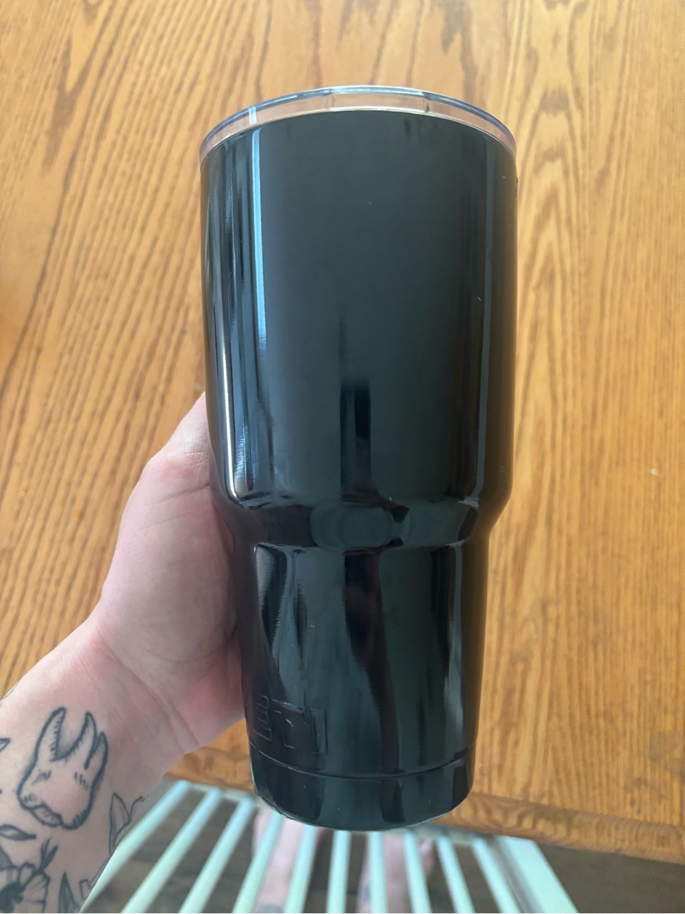 Black Stainless Insulated Yeti Tumbler - Large Travel Cup